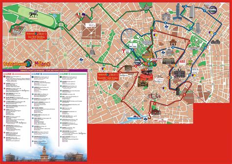 Milan Hop On Hop Off Route Map