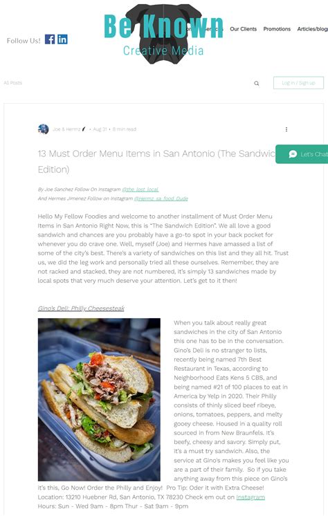 Gino's Deli among the 13 Must Order Menu Items in San Antonio (The