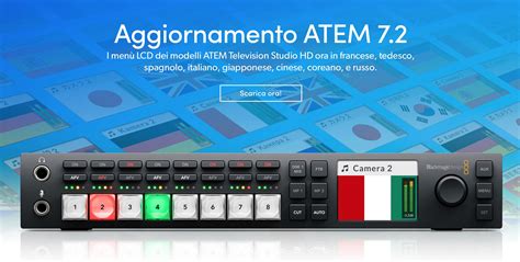 Blackmagic Design rilascia l'aggiornamento 7.2 per gli Switcher ATEM ...