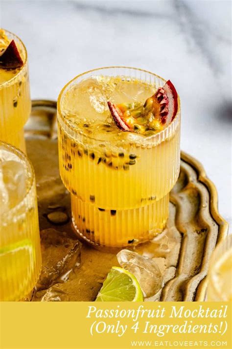 Vibrant Passionfruit Mocktail Refreshing And Alcohol Free