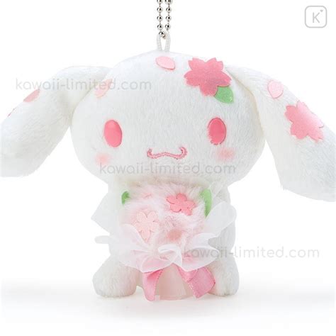 Japan Sanrio Keychain Plush Cinnamoroll Sakura Kawaii Limited