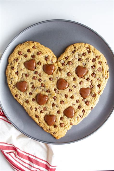 Heart Shaped Chocolate Chip Cookie My Name Is Snickerdoodle