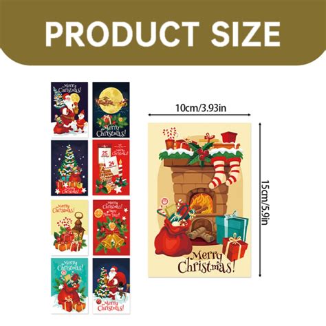 KCZQLHM Musical Christmas Cards 40 Pcs Tree Christmas Cards Merry ...