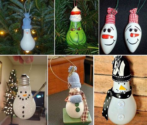 light bulb craft for Christmas ornament ~ art projects art ideas