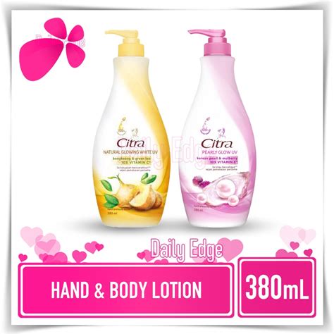 Jual Citra Hand Body Lotion Natural Glow UV Bengkoang Green Tea