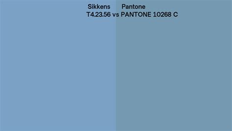 Sikkens T4 23 56 Vs Pantone 10268 C Side By Side Comparison