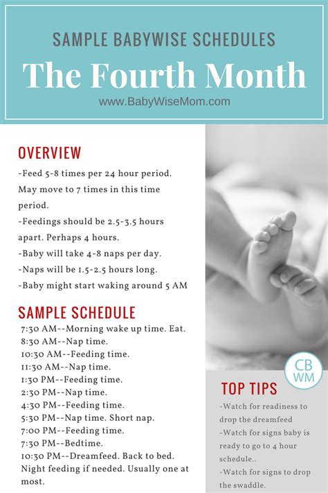 4 Month Old Sleep Schedule | Examples and Forms