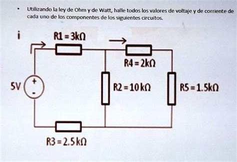 Solved Actividad Utilizando La Ley De Ohm Y De Watt Halle Todos