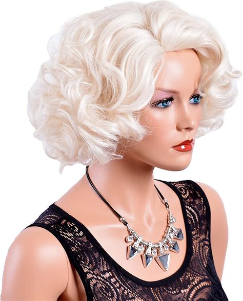 Gnimegil Short Big Curly Wavy Layered Wigs For Women Cosplay Party Costume Synthetic Fiber