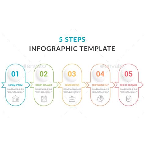 5 Steps Infographic Template MasterBundles