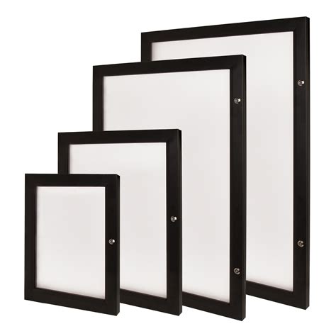 Outdoor Backlit Snap Frame Led Light Box Black Aluminum Frame Swing