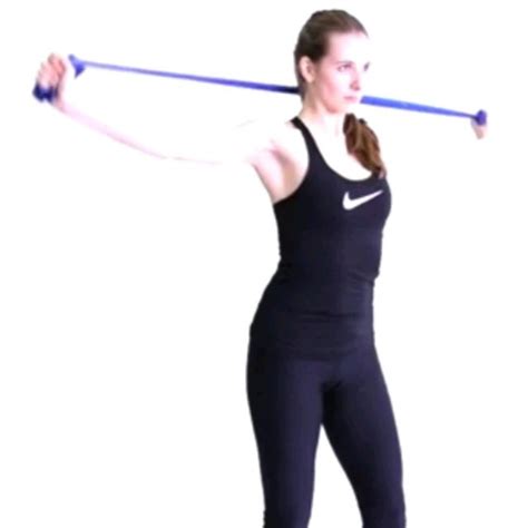 Resistance Band Overhead Pull Down By Saeed H Exercise How To Skimble