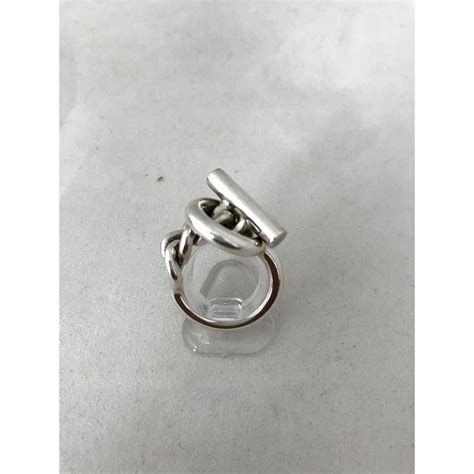 Herm S Bague Chaine D Ancre Gm Argent Argent Ref Joli Closet