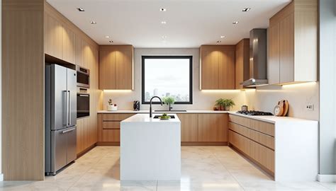 Modern U-Shaped Kitchen Design | Stable Diffusion Online