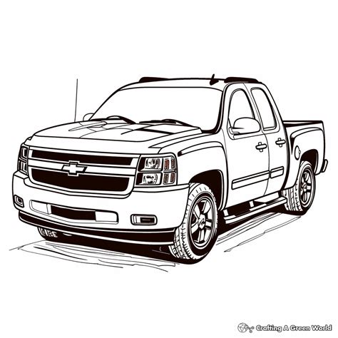 Chevy Truck Coloring Pages Free Printable