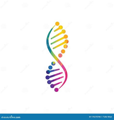 Science Genetics Vector Logo Design Dna Logo Concept Stock