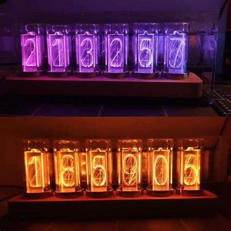 Horloge Tube Lumineux Nixie Science Labs