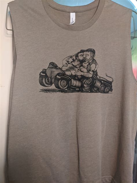 Truck Fuck Muscle Tee Olive Grey Rusty Pipe Art Graphics And Tees