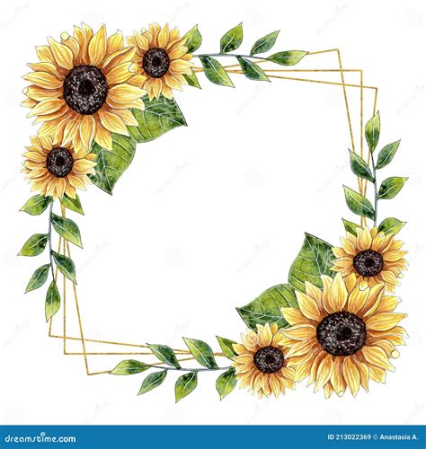 3908 Sunflower Floral Frame Stock Photos Free And Royalty Free Stock