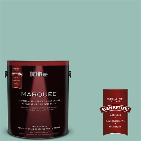 Behr Marquee Gal Ppu Opal Silk Flat Exterior Paint The