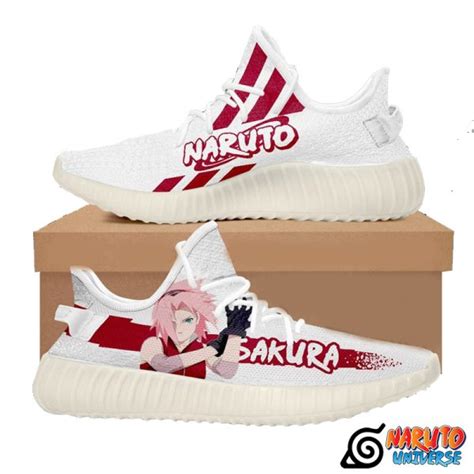 Sakura Haruno Yeezy Shoes Anime Custom Sneakers