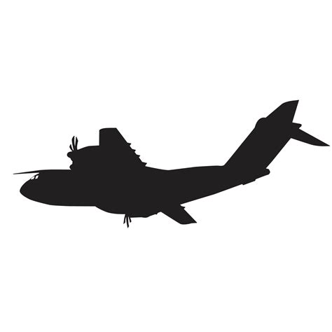 military cargo air craft silhouette vector design 9225632 Vector Art at Vecteezy