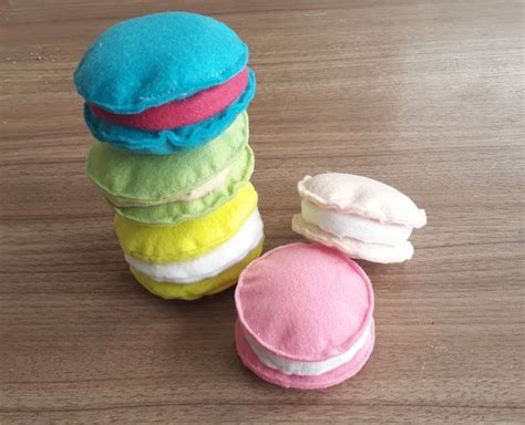 Macarons Coloridos Para Decorar E Brincar Elo7