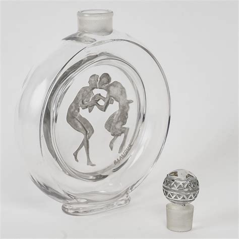 1928 René Lalique Flacon le Baiser Du Faune pour Molinard XXe