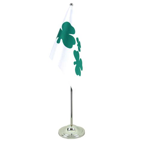 Shamrock Satin Table Flag 6x9 MaxFlags Royal Flags