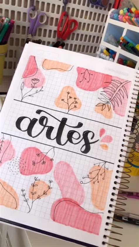 Idea De Portada Aesthetic De Artes Caderno De Artes Capas Para Caderno Tumblr Rabiscos