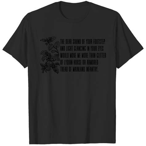 Sappho Lesbian Poem Fragment T Shirts Sold By Sikarzenatis Sku