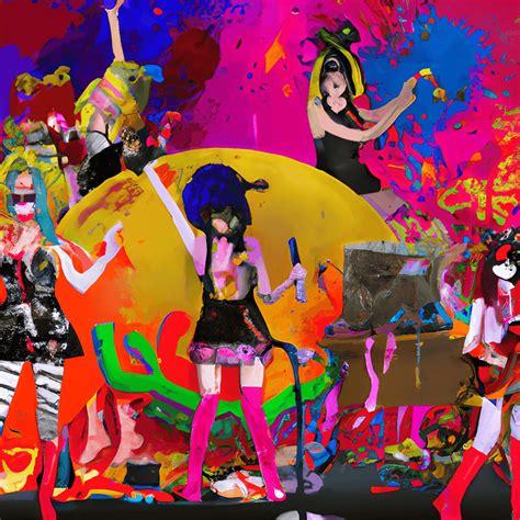Natalie Shau Bikini Kill Riot Grrrl Band Painting Creative Fabrica
