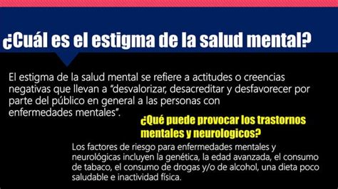 La Estigmatización De Las Personas Con Problemas Mentales Y