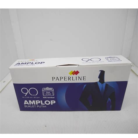 Jual Amplop Paperline Putih Polos 90 Pps Shopee Indonesia