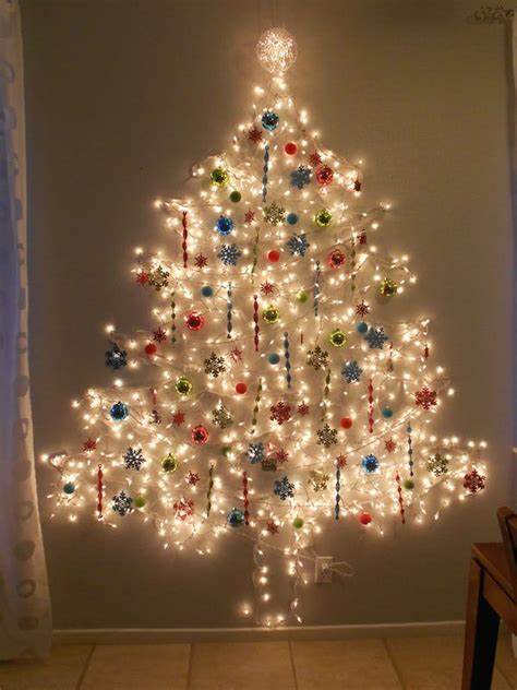 40 Creative Diy Christmas Trees For Your Inspiration Wall Christmas Tree Diy Christmas Lights