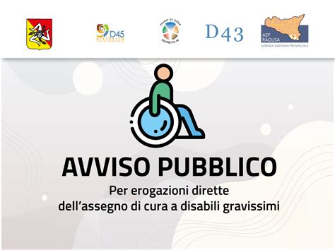 Avviso Erogazione Assegno Di Cura A Disabili Gravissimi