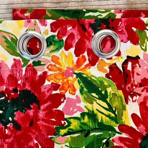 Pier 1 Accents Pier Imports Grommet Curtain Panel Bright Floral 5w