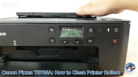 Canon Pixma Ts705a How To Clean Paper Rollers And Reduce Paper Jams Youtube