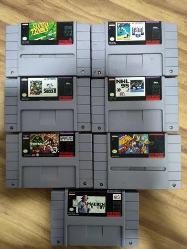 Lote 7 Cartuchos Originais De Super Nintendo Snes Leia MercadoLivre