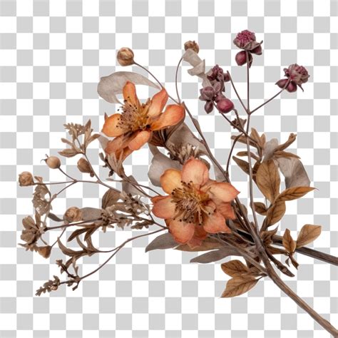 Un Ramo De Flores Sobre Fondo Transparente Png Clipart Archivo PSD