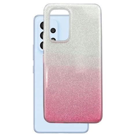 Etui do Samsung A53 5G Jelly SHINING HQ sreb różow Pokrowiec Case