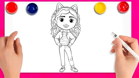 How To Draw Gabby S Dollhouse Youtube