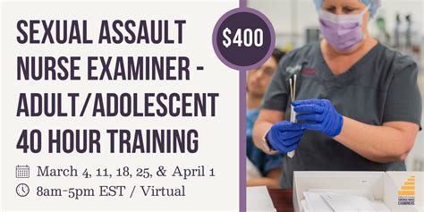 Spring Sexual Assault Nurse Examiner Sane Training Day 1 Of 5 — Dc Forensic Nurse Examiners