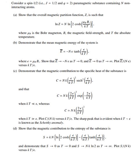 Solved Consider A Spin I E J And G Chegg