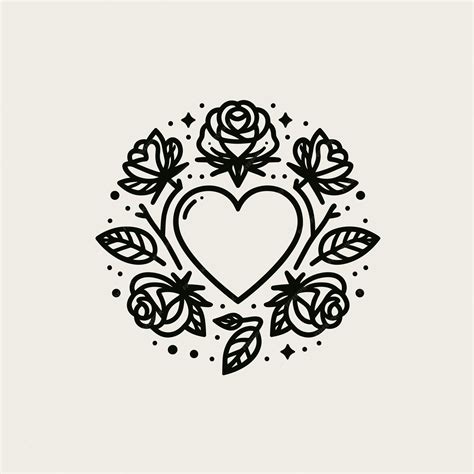 Premium Vector | Vector illustration of an outline of a heart ...