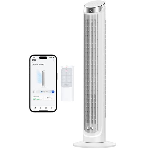 Dreo Smart Tower Fans That Blow Cold Air Standing Fan For Bedroom