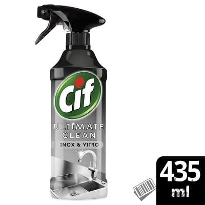 Cif Pistolet Nettoyant Ultimate Clean Inox Vitro Le Spray De Ml