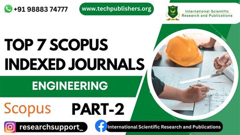 Top Scopus Indexed Journals In Engineering Youtube