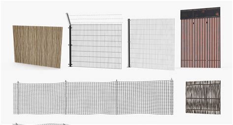 Fences Collection 4 3d Model 69 3ds Fbx Obj Ma Max C4d Free3d