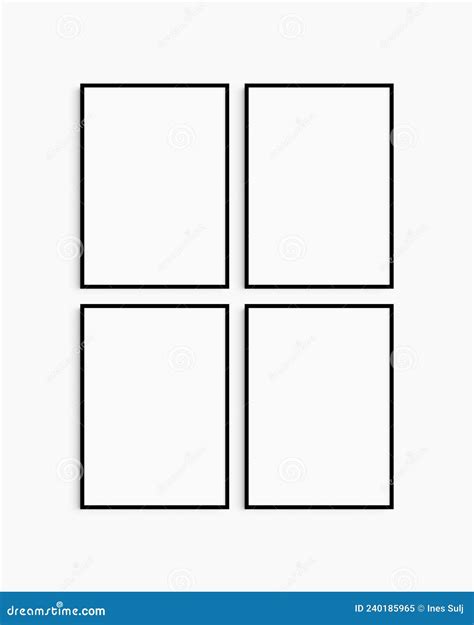 LCD TV With A Thin Black Frame Hanging On A White Brick Wall. Blank